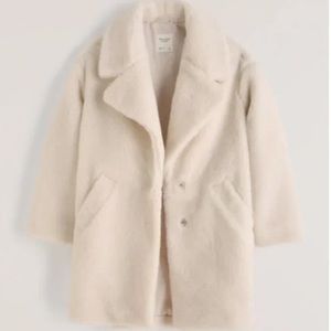 Abercrombie fuzzy coat